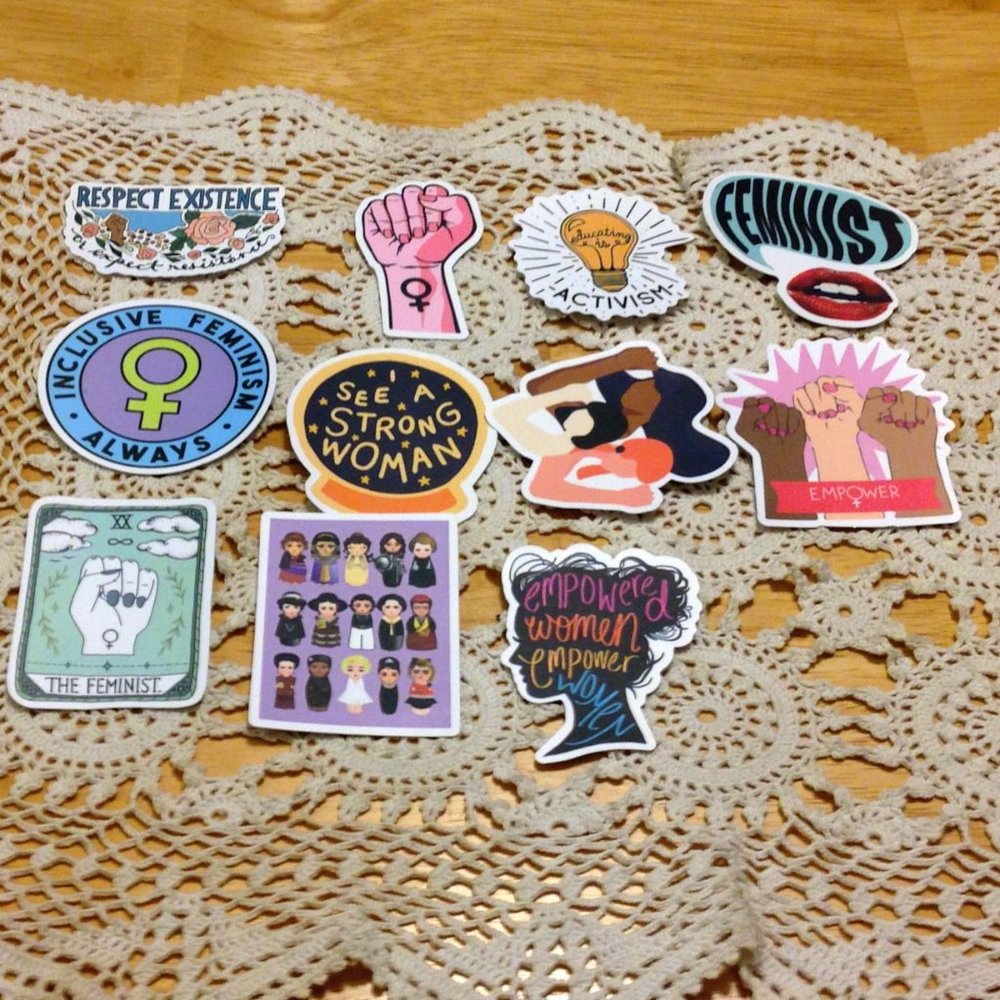 Feminist / women's rights Stickers for laptop, crafts Etc